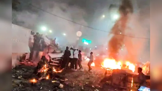 Old Delhi Chandni Chowk Near Red Fort Evening View – blast location area image